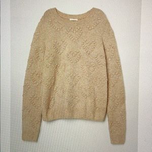 H&M Heart Pattern-Knit Sweater